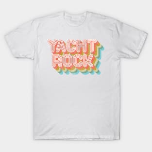 Vintage Fade Yacht Rock Party Boat Drinking Apparel T-Shirt